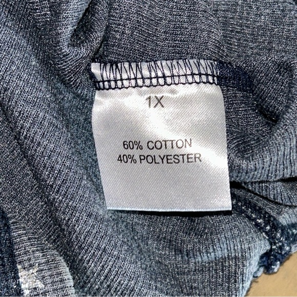 Jane and Delancey Blue Metallic Star Top 🆕⭐️ - Picture 8 of 9